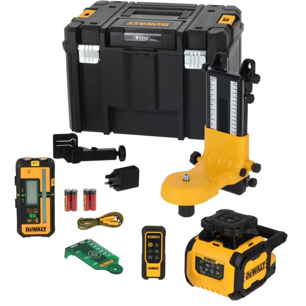 DEWALT DCLE15221G-QW | Laser rotante autolivellante raggio verde 600m USB-C IP66 con telecomando