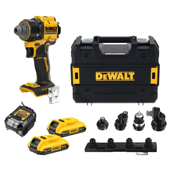 DEWALT DCD803D2T-QW | Trapano avvitatore multitesta 18V XR Brushless 4 testine con 2 batterie 2Ah