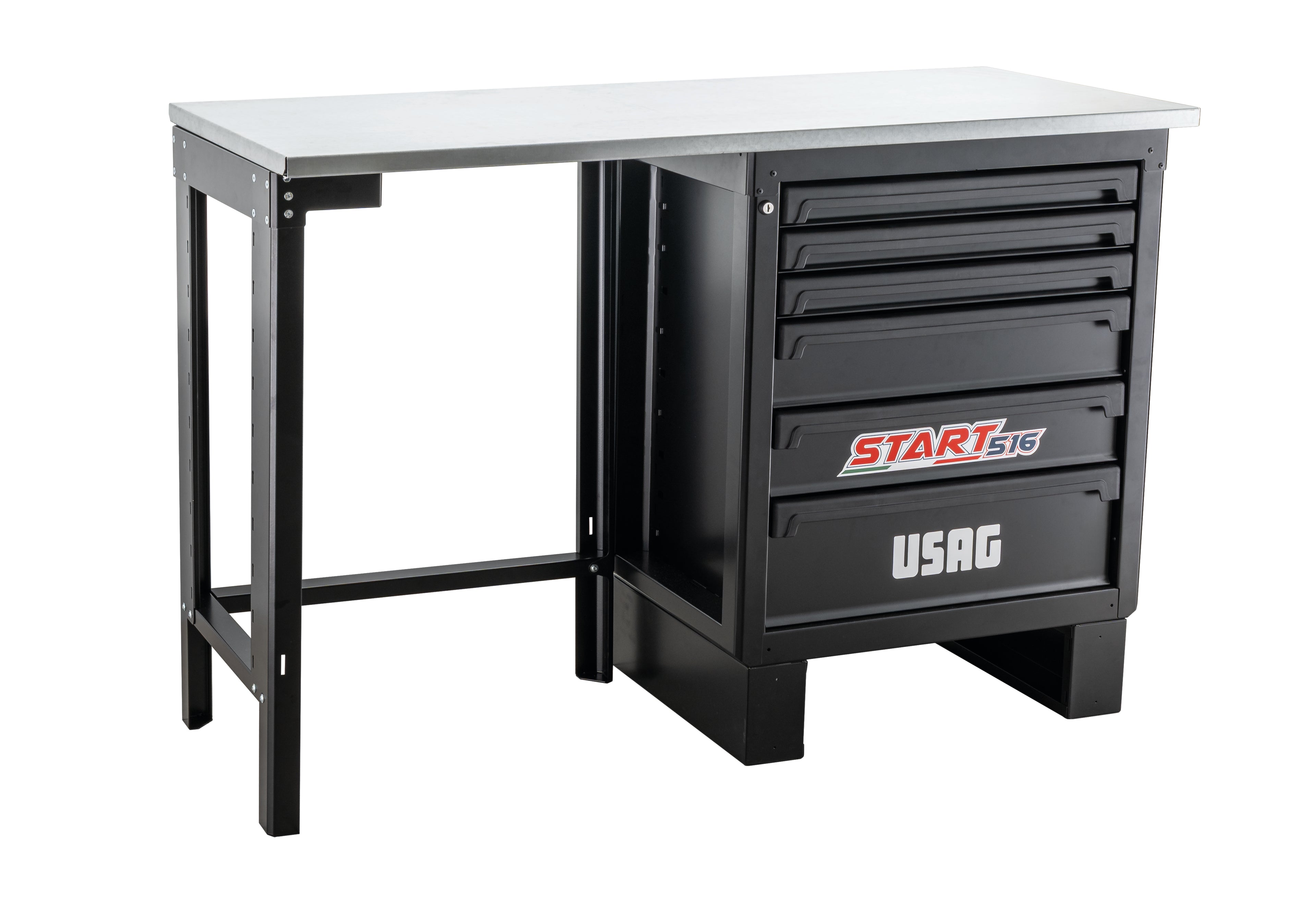 USAG 516 SA/BC1A - Banco lavoro con cassettiera e montante