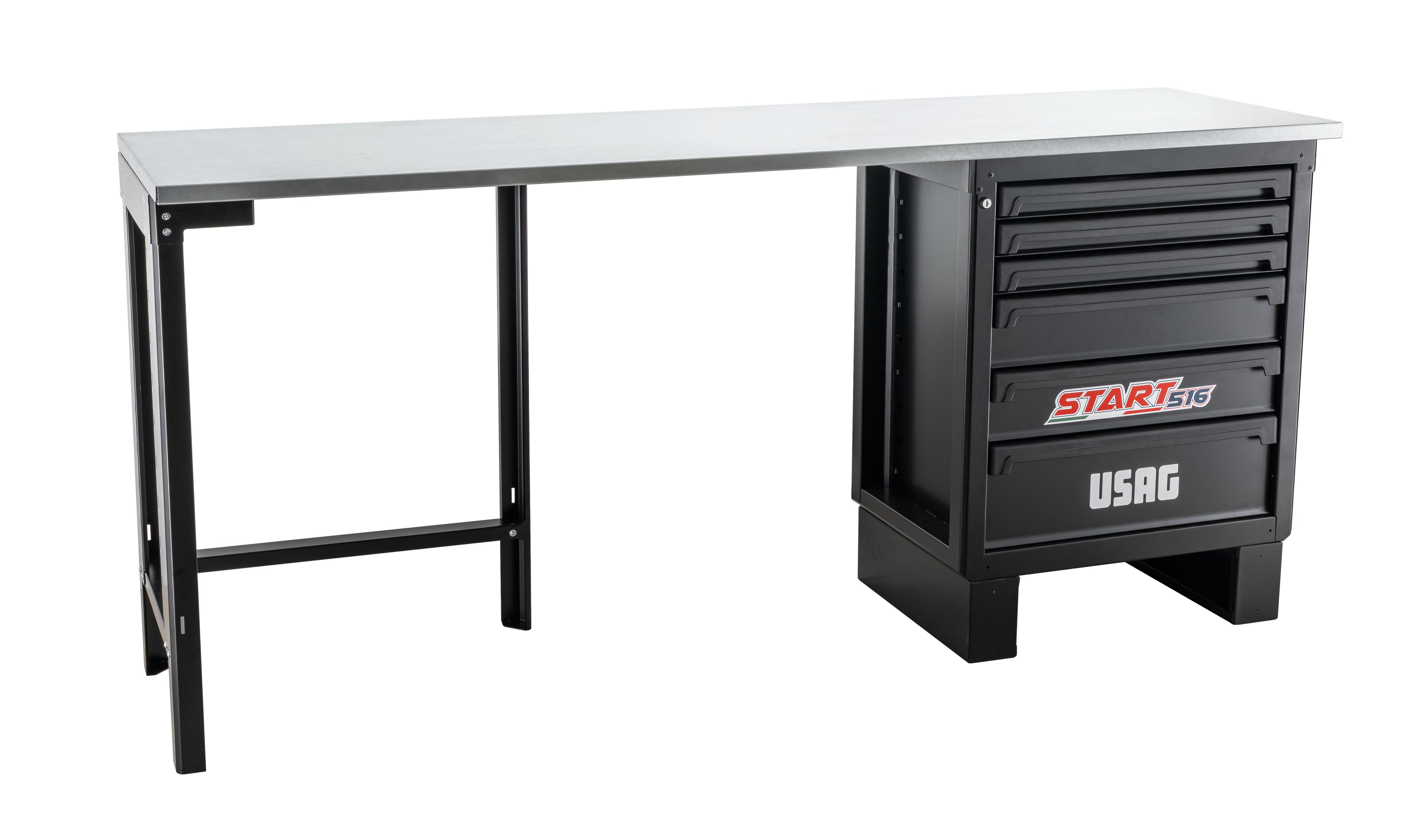 USAG 516 SA/BC2A - Banco lavoro con cassettiera e montante