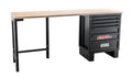 USAG 516 SA/BC2L - Banco lavoro con cassettiera e montante legno