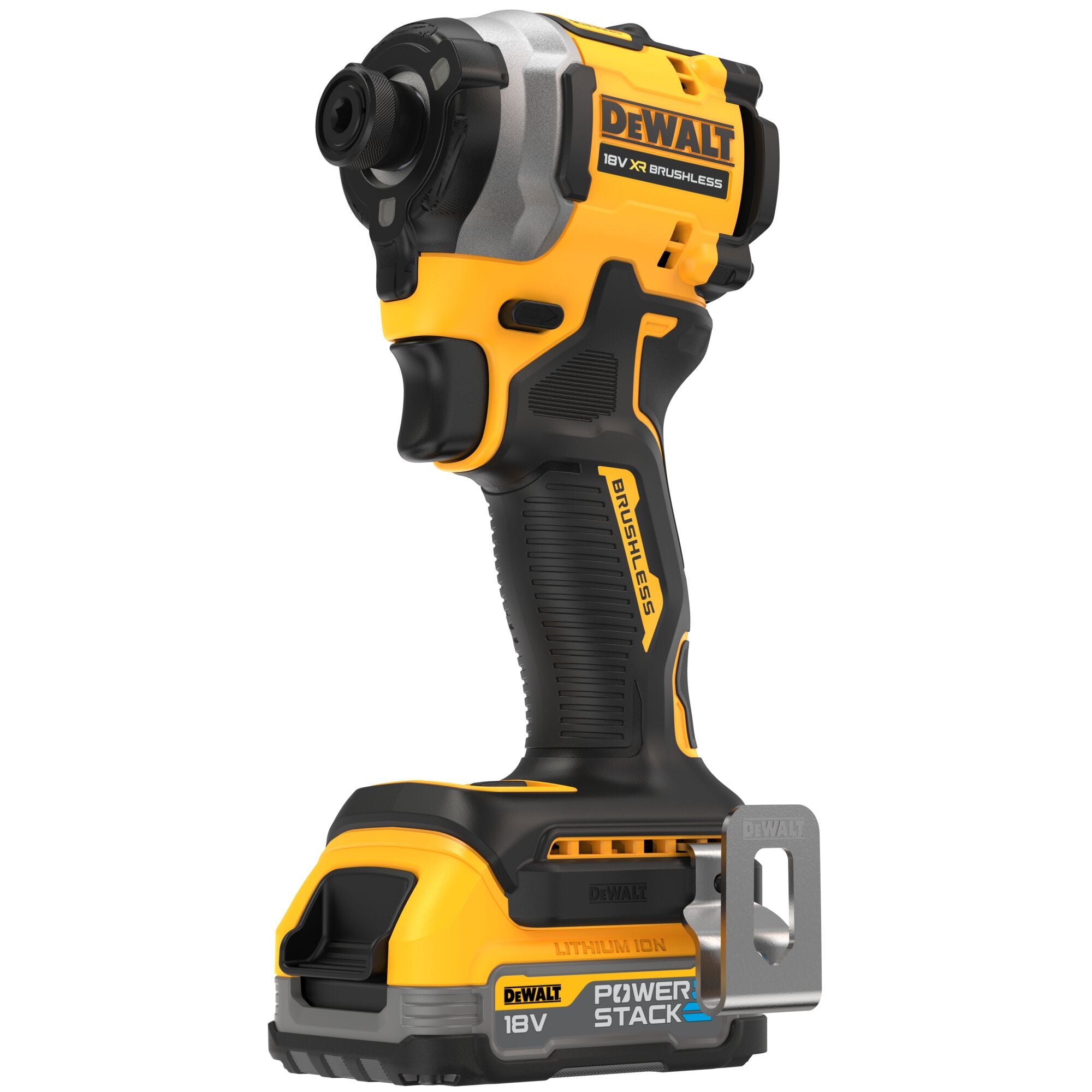 DEWALT DCF850E2T-QW Avvitatore ad impulsi compatto 1/4" 18V XR BRUSHLESS POWERSTACK 3 velocità