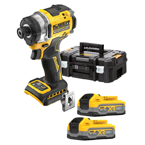 DEWALT DCF860S2T-IT Avvitatore ad impulsi compatto 1/4" 18V XR BRUSHLESS POWERSTACK