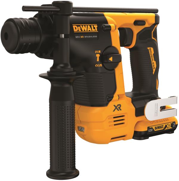 DEWALT DCH072L2-QW – Tassellatore SDS-Plus XR 12V BRUSHLESS 14 mm con 2 batterie 3.0Ah e valigetta TSTAK
