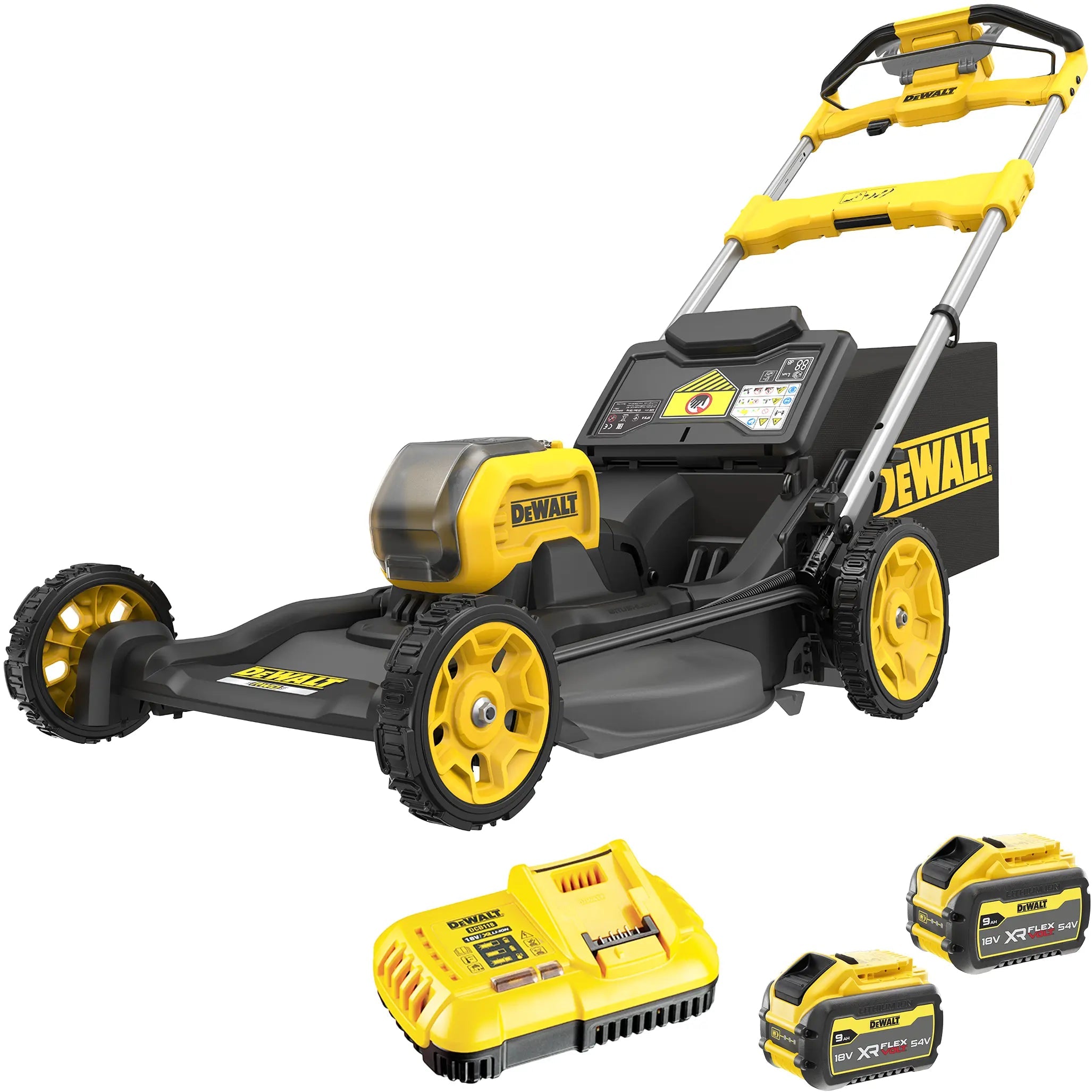 DEWALT DCK550SPX2K-IT | Rasaerba semovente 54V XR FLEXVOLT 53cm con 2 batterie 9Ah