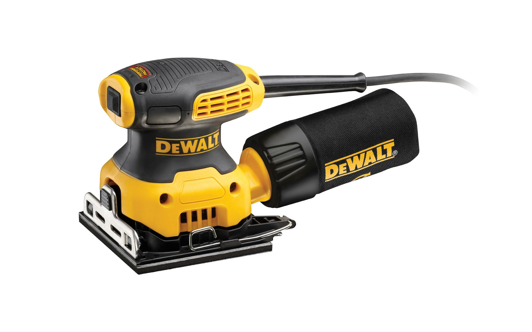DEWALT DWE6411Z-IT | Levigatrice orbitale 1/4 di foglio 230W con scarpa per persiane CON4011