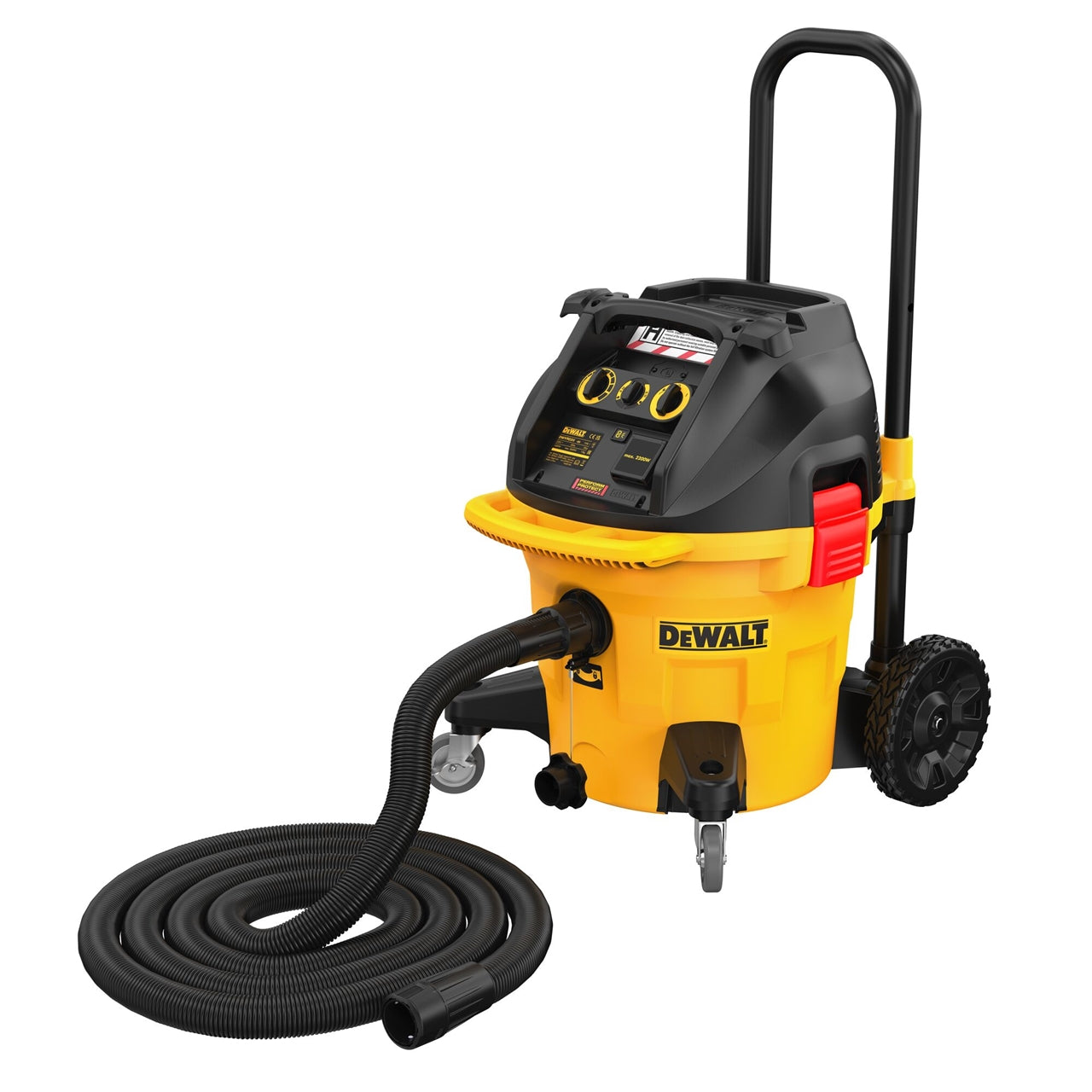 DEWALT DWV905H-QS Aspiratore solidi e liquidi 1400W Classe H 38L