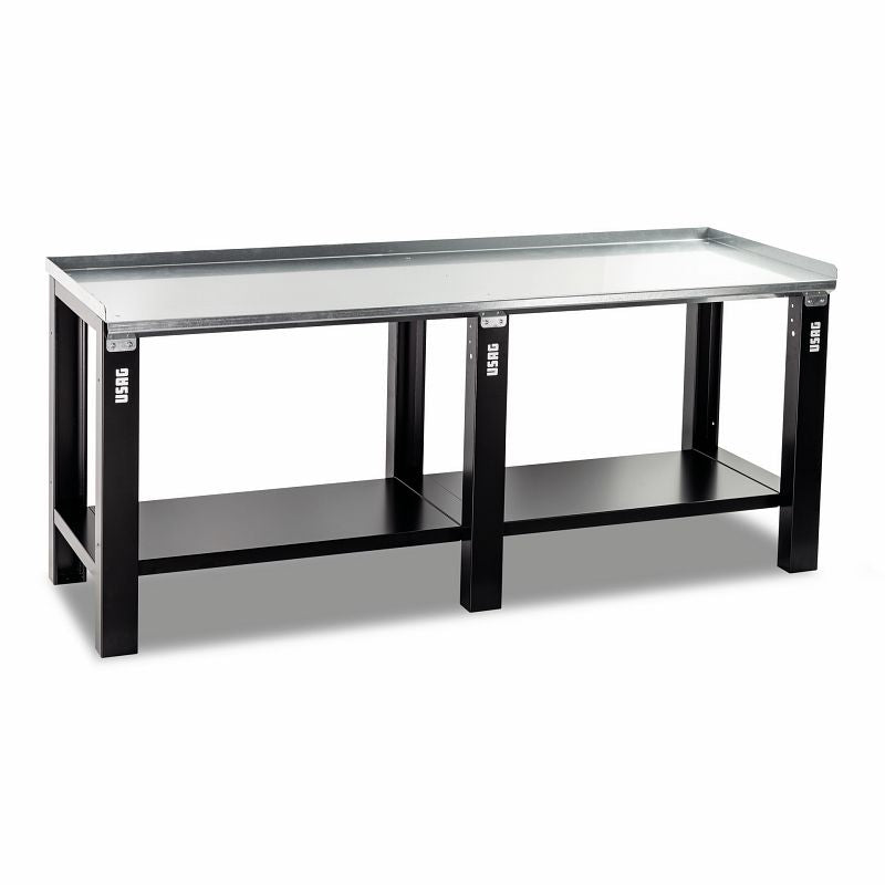 USAG 506 TA-1500 | Banco da Lavoro con Piano in Acciaio Zincato – Portata 1500 kg
