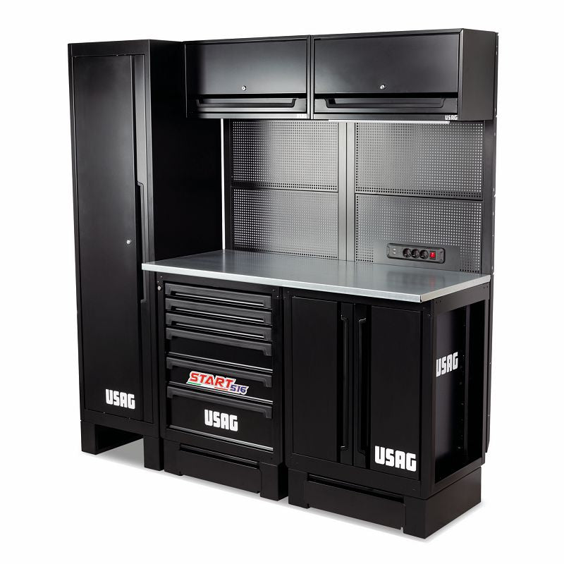 USAG 516 SA/CA - Arredamento officina postazione base con pianale in acciaio