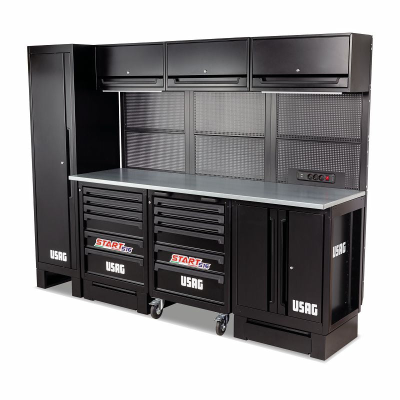USAG 516 SA/STA - Arredamento officina postazione standard con pianale in acciaio