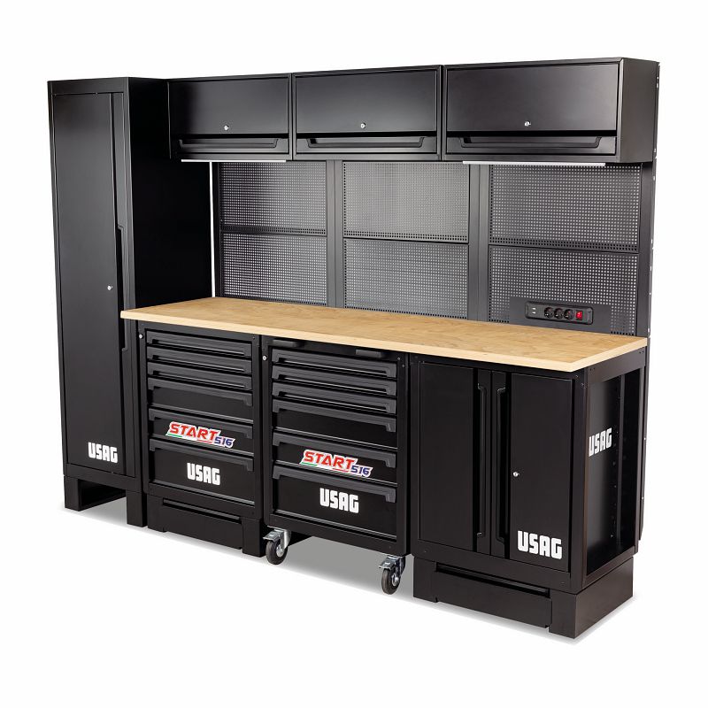 USAG 516 SA/STL - Arredamento officina postazione standard con pianale in legno