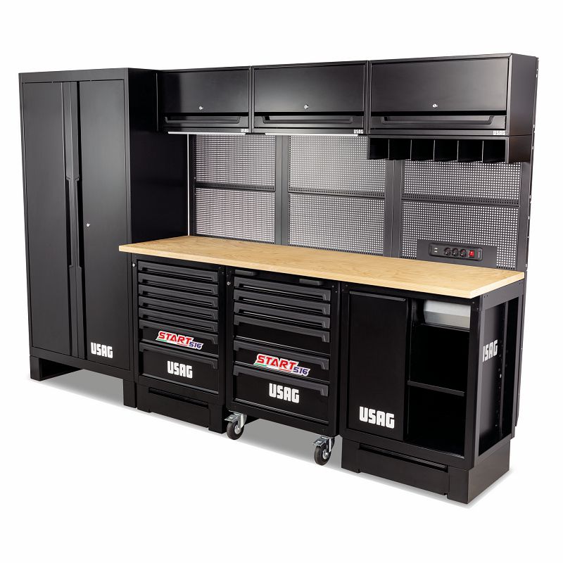 USAG 516 SA/PRL | Arredamento per officina con pianale in legno e moduli completi
