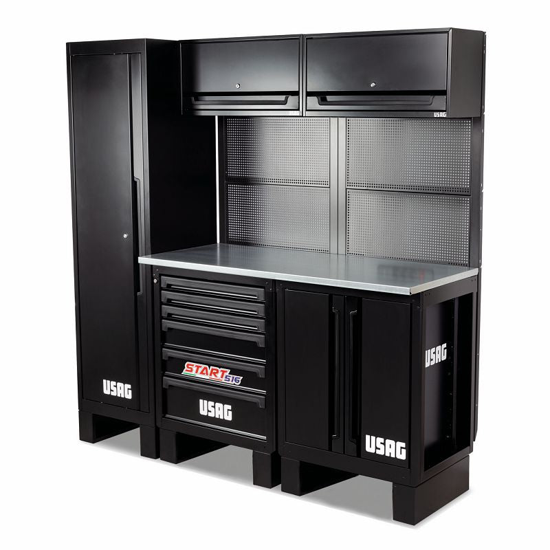 USAG 516 SA/CAP | Arredamento per officina postazione base con pianale in acciaio