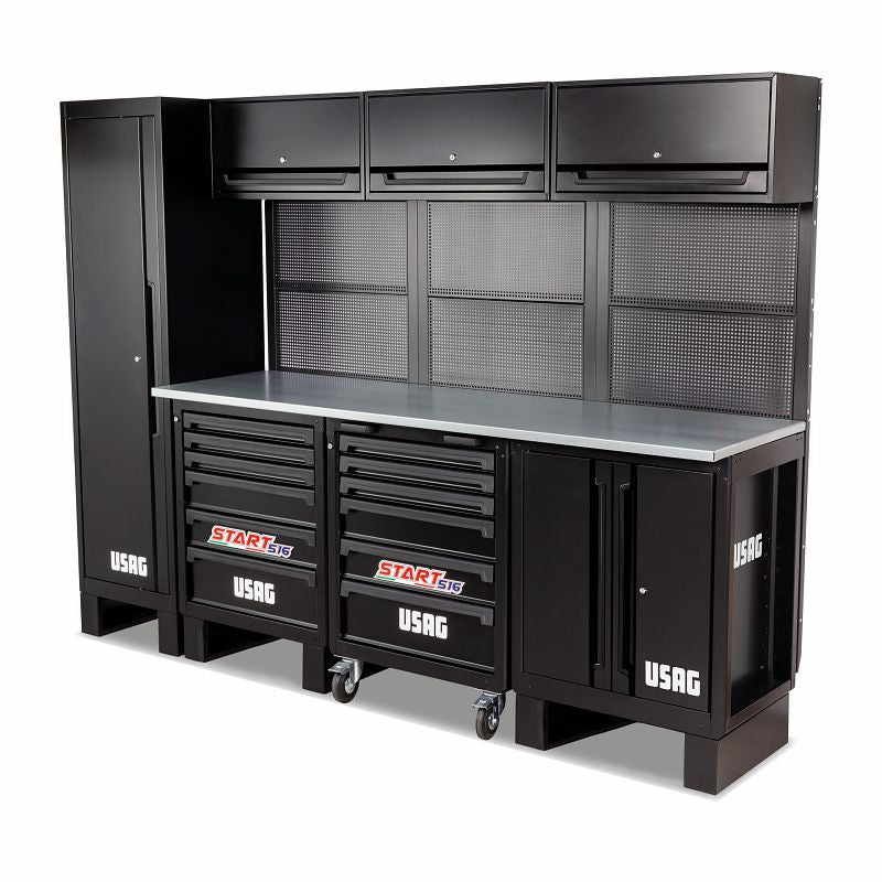USAG 516 SA/STAP | Arredamento per officina postazione standard con pianale in acciaio