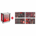 USAG 519 RS6/4MM Carrello RACING con assortimento manutenzione 302 pz