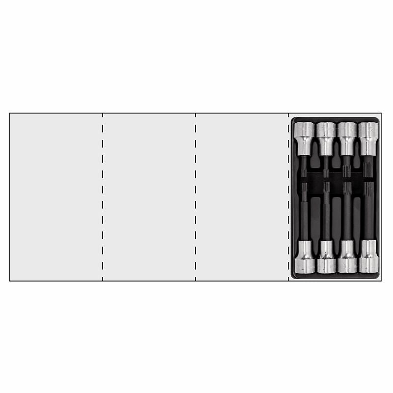 USAG 519/233CNXZN8 | Modulo in termoformato con bussole XZN 1/2" corte e lunghe