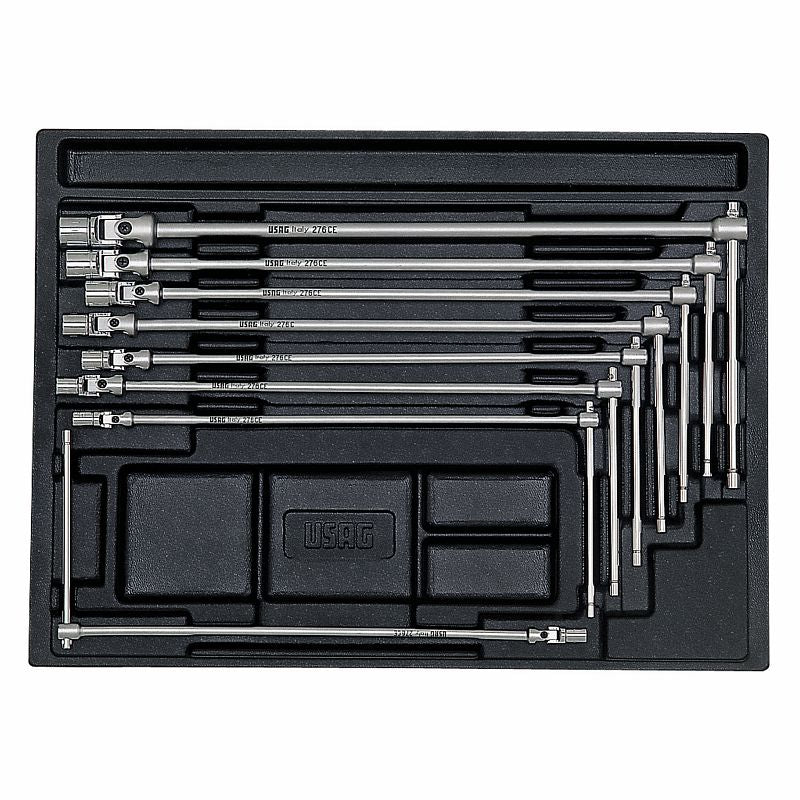 USAG 519/276 – Modulo in termoformato 8 pz con chiavi a T snodate esagonali