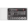 USAG 519/606CA | Modulo in termoformato 23 pezzi 1/2" con bussole poligonali e cricchetto IP51