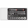 USAG 519/606CEA | Modulo in termoformato 23 pezzi 1/2" con bussole esagonali e cricchetto IP51