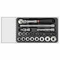 USAG 519/606CB | Modulo in termoformato 23 pezzi 1/2" con bussole poligonali e cricchetto sigillato