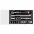 USAG 519/606CAPOL | Modulo in termoformato 15 pezzi 1/2" in pollici con cricchetto IP51 e bussole