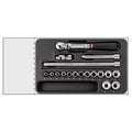 USAG 519/604BB | Modulo in termoformato 18 pezzi 3/8" con cricchetto sigillato e bussole poligonali