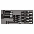 USAG 519/233A – Modulo in termoformato 16 pz 1/2" con bussole RIBE, TORX®, XZN ed esagonali