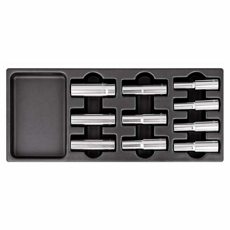 USAG 519/235LN | Modulo in termoformato 10 bussole lunghe 1/2" poligonali