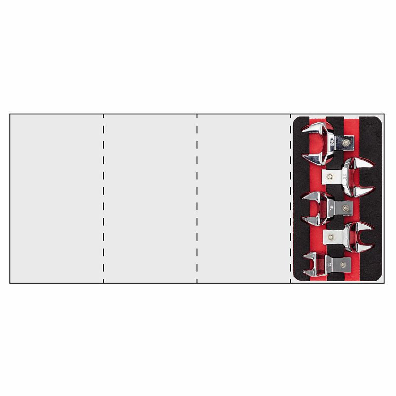 USAG 519 M 811G | Modulo in spugna bicolore 5 pezzi per chiavi poligonali ad angolo 811 G